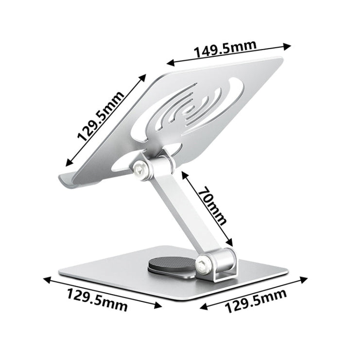 Lisslune | L-13 Aluminum alloy foldable rotating laptop/tablet stand (Gray)