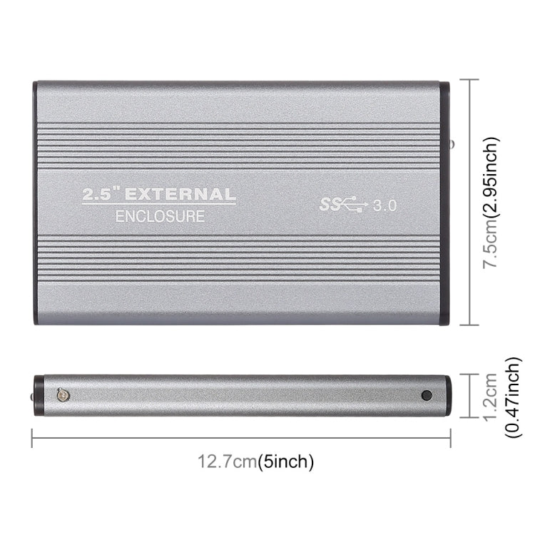 Lisslune | Richwell SATA R2-SATA-160GB 160GB 2.5 inch USB3.0 Super Speed interface Mobile Hard Drive (Gray)
