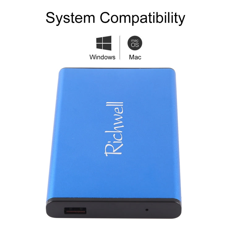 Lisslune | Richwell SATA R2-SATA-160GB 160GB 2.5 inch USB3.0 Super Speed interface Mobile Hard Drive (Blue)