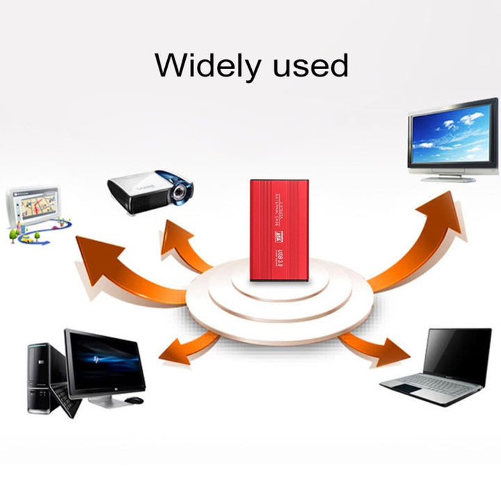 Lisslune | Richwell SATA R2-SATA-250GB 250GB 2.5 Inch USB3.0 Super Speed Interface Mobile Hard Drive (Red)