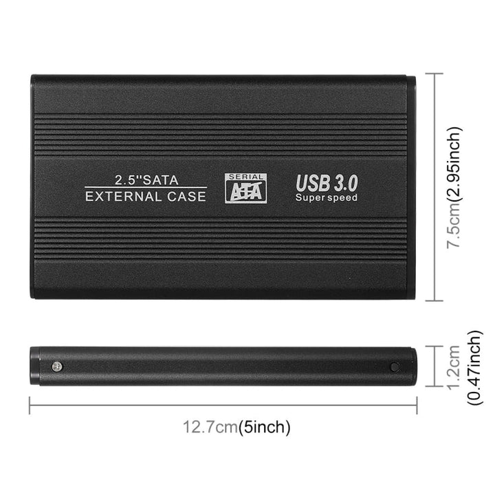 Lisslune | Richwell SATA R2-SATA-500GB 500GB 2.5 inch USB3.0 Super Speed interface Mobile Hard Drive (Black)