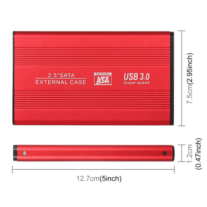 Lisslune | Richwell SATA R2-SATA-500GB 500GB 2.5 inch USB3.0 Super Speed interface Mobile Hard Drive (Red)