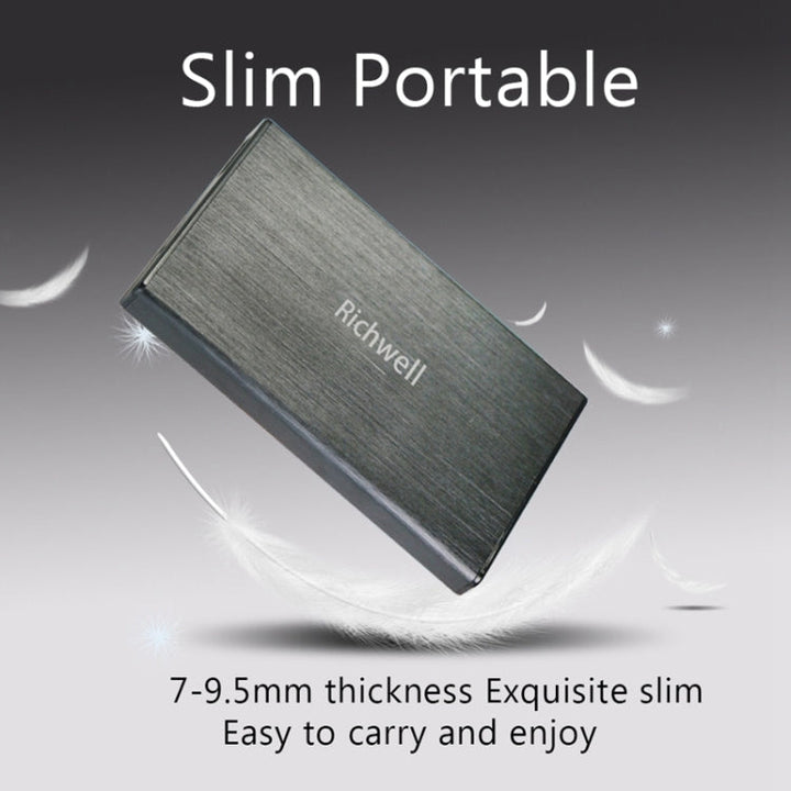 Lisslune | Richwell SATA R23-SATA-1TGB 2.5 inch USB3.0 interface mobile hard drive, capacity: 1TB (Black)