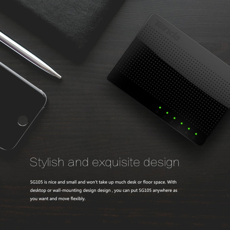 Lisslune | Tenda SG105 Mini 5 Ports 1000Mpbs Fast Gigabit Ethernet Network Switch LAN HUB