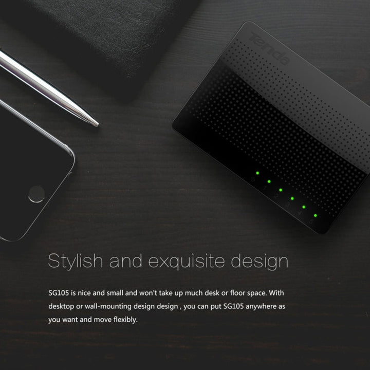 Lisslune | Tenda SG105 Mini 5 Ports 1000Mpbs Fast Gigabit Ethernet Network Switch LAN HUB