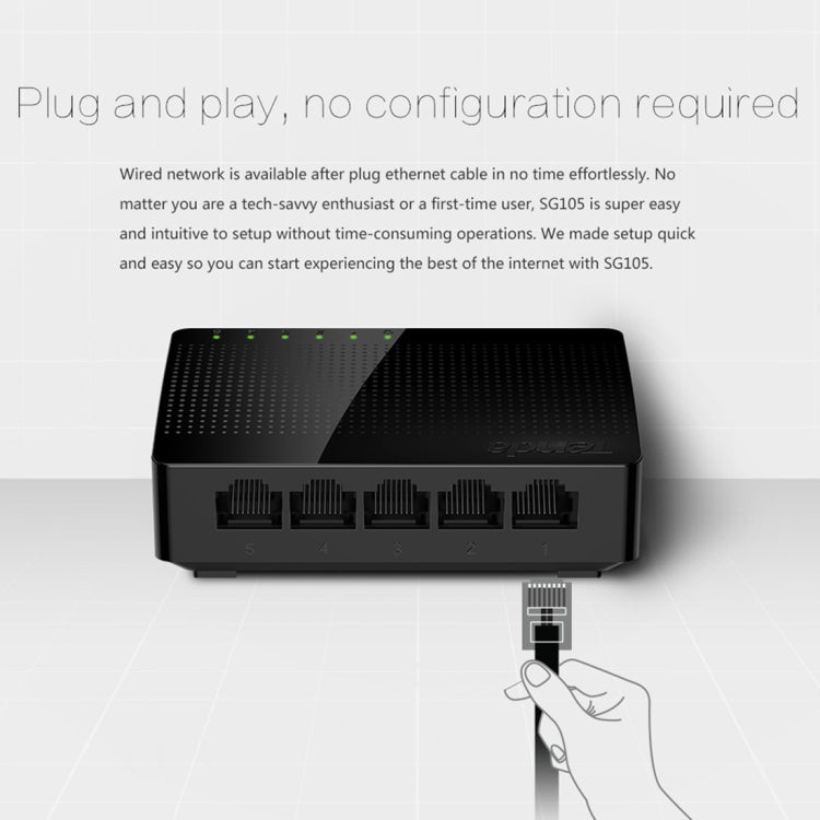 Lisslune | Tenda SG105 Mini 5 Ports 1000Mpbs Fast Gigabit Ethernet Network Switch LAN HUB