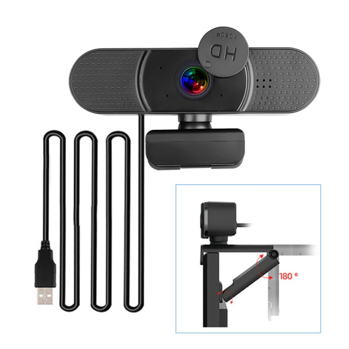 Lisslune | C36 1080P HD Computer Camera Webcam (Black)