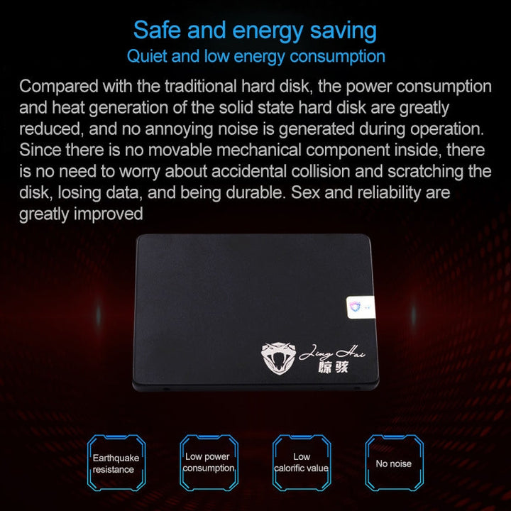 Lisslune | JingHai SV Series 2.5 Inch SATA III Solid State Drive, Flash Architecture: TLC, Capacity: 60GB