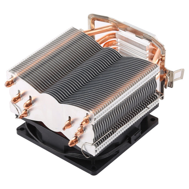 Lisslune | CoolAge L400 DC 12V 1600PRM 40.5cfm heatsink hydraulic bearing cooling fan CPU cooler for AMD Intel 775 1150 1156 1151 (Red)