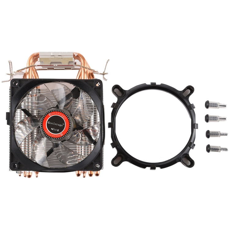 Lisslune | CoolAge L400 DC 12V 1600PRM 40.5cfm heatsink hydraulic bearing cooling fan CPU cooling fan for AMD Intel 775 1150 1156 1151 (White)