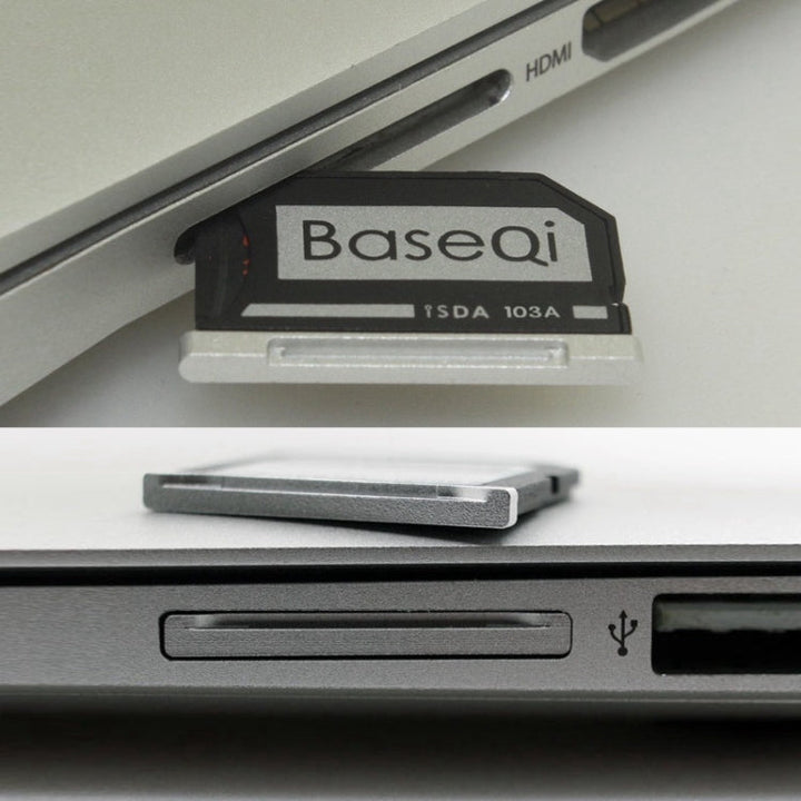 Lisslune | BASEQI Hidden Aluminum Alloy High-Speed SD Card Case for Dell XPS 15.6 Inch (9560 / 9570) Laptop