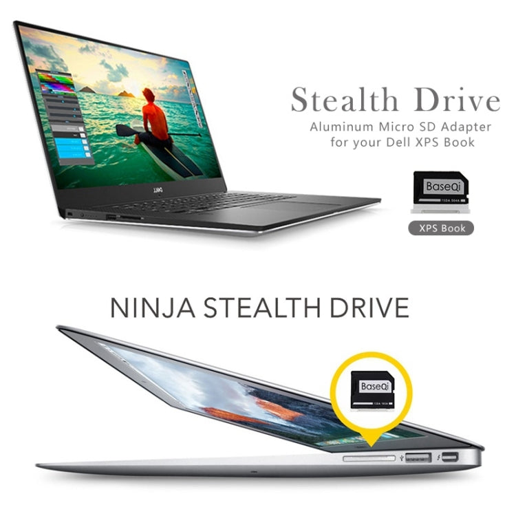 Lisslune | BASEQI Hidden Aluminum Alloy High-Speed SD Card Case for Dell Inspiron 14 5455 Laptop
