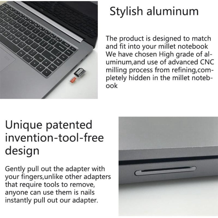 Lisslune | BASEQI Hidden Aluminum Alloy SD Card Case for Xiaomi Pro 15.6 Inch GTX1060 Laptop