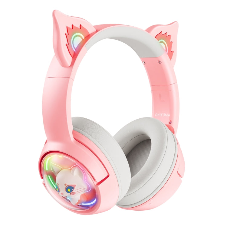 Lisslune | B5 Cat Ear Design USB-C / Type-C RGB Wireless Bluetooth HiFi Headset (Pink)
