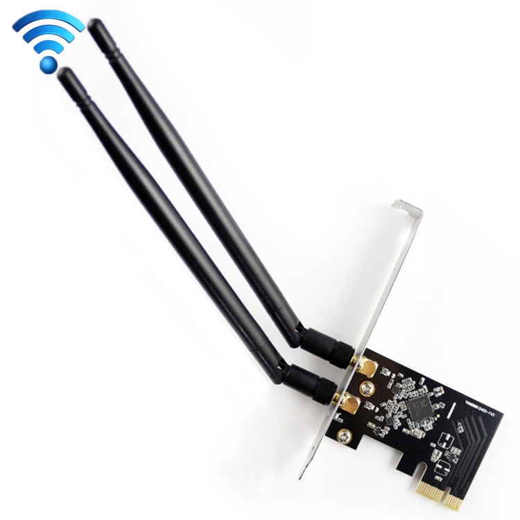 Lisslune | EDUP EP-9607 1200Mbps Dual-Band PCI-E Express Wireless Adapter Network Card with 2 x 6dBi Antennas