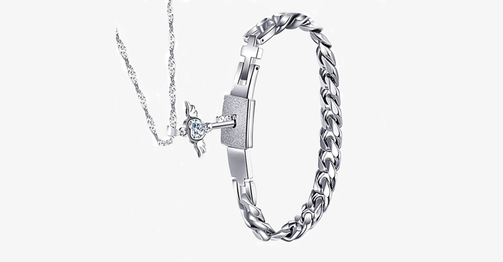Lisslune | Angel Love Pendant & Men's Bracelet Set