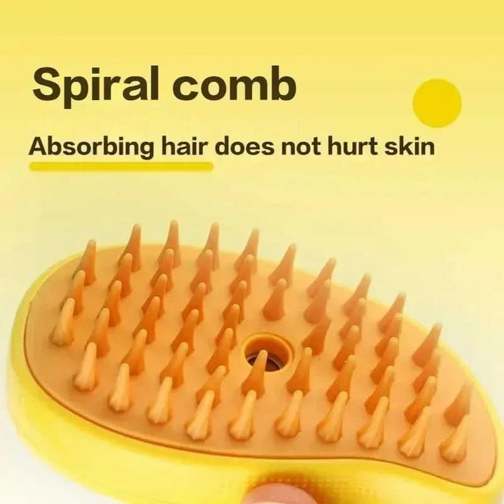 Lisslune | Steam brush for pets with grooming & hair removal