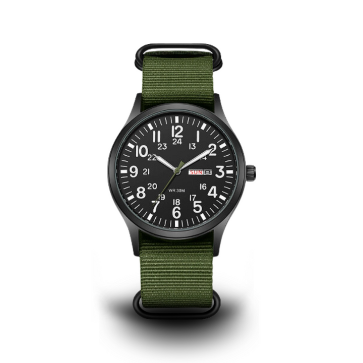 Lisslune | Men’s Rugged Outdoor Watch – Waterproof Military-Style Stainless Steel Timepiece