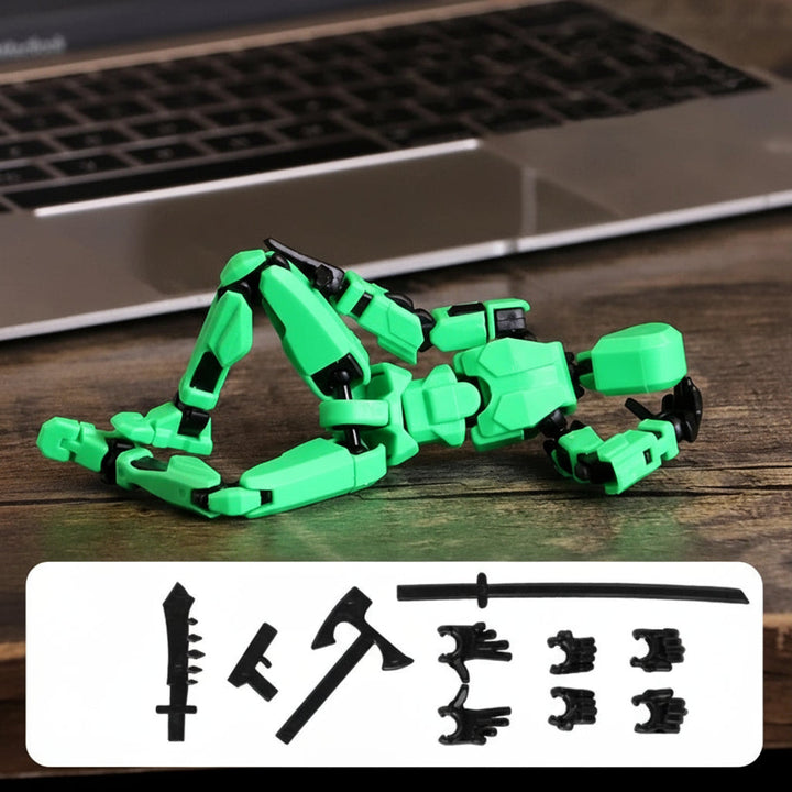 Lisslune | 3D-printed mech action figure with multi-joint movement
