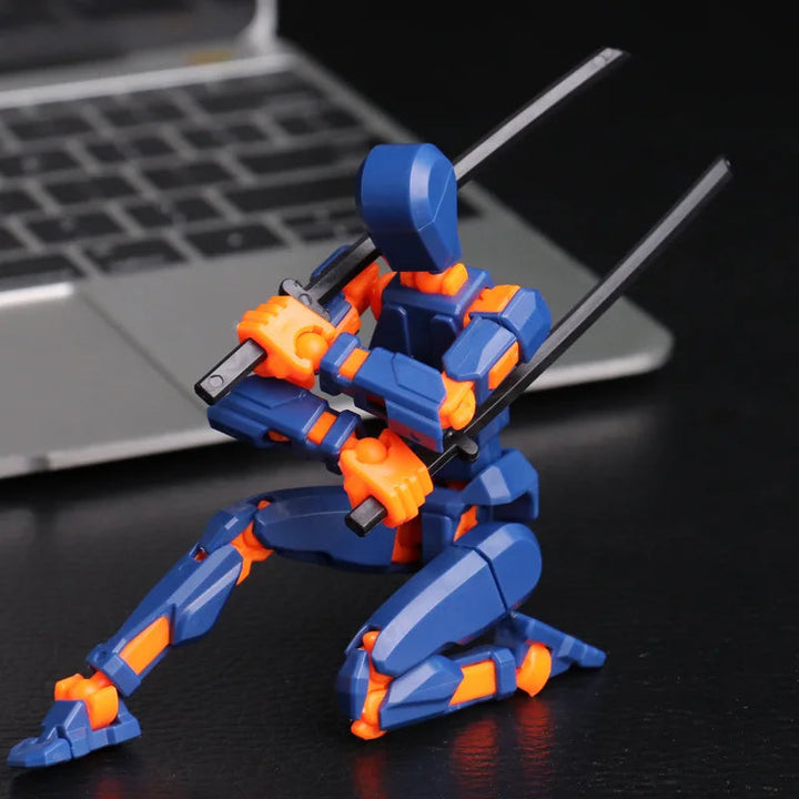 Lisslune | 3D-printed mech action figure with multi-joint movement