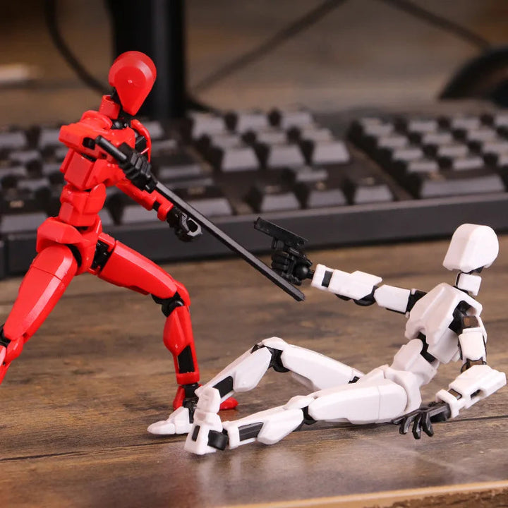 Lisslune | 3D-printed mech action figure with multi-joint movement
