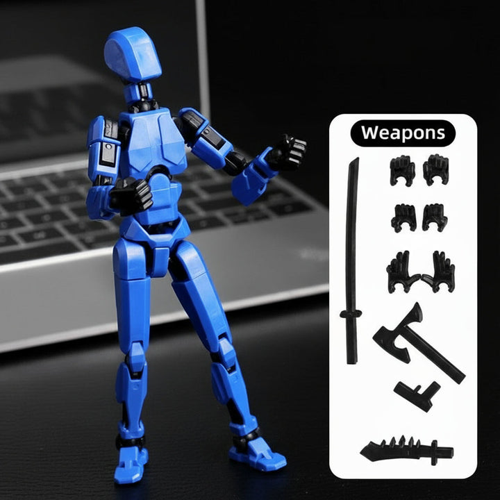 Lisslune | 3D-printed mech action figure with multi-joint movement