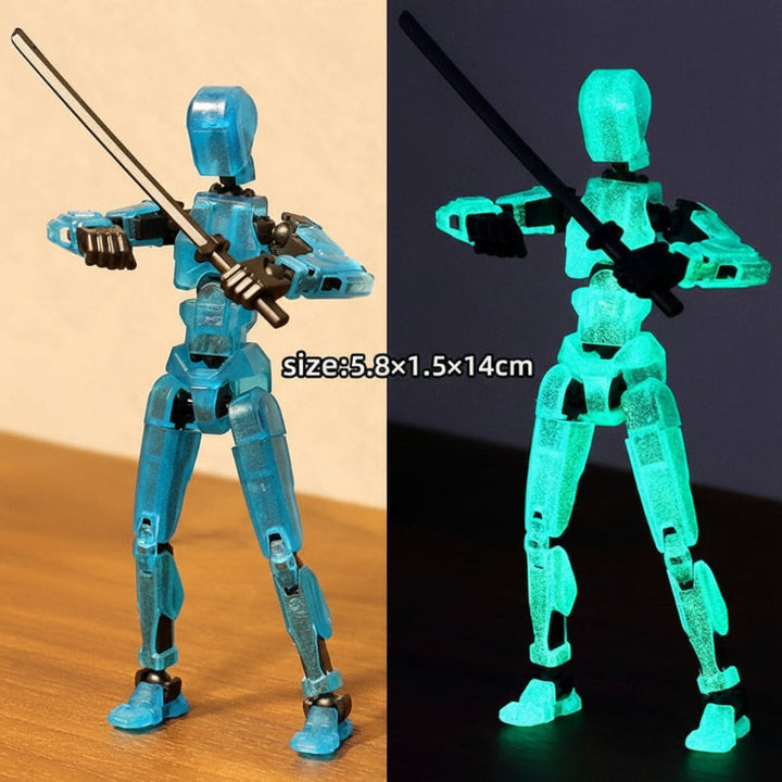 Lisslune | 3D-printed mech action figure with multi-joint movement