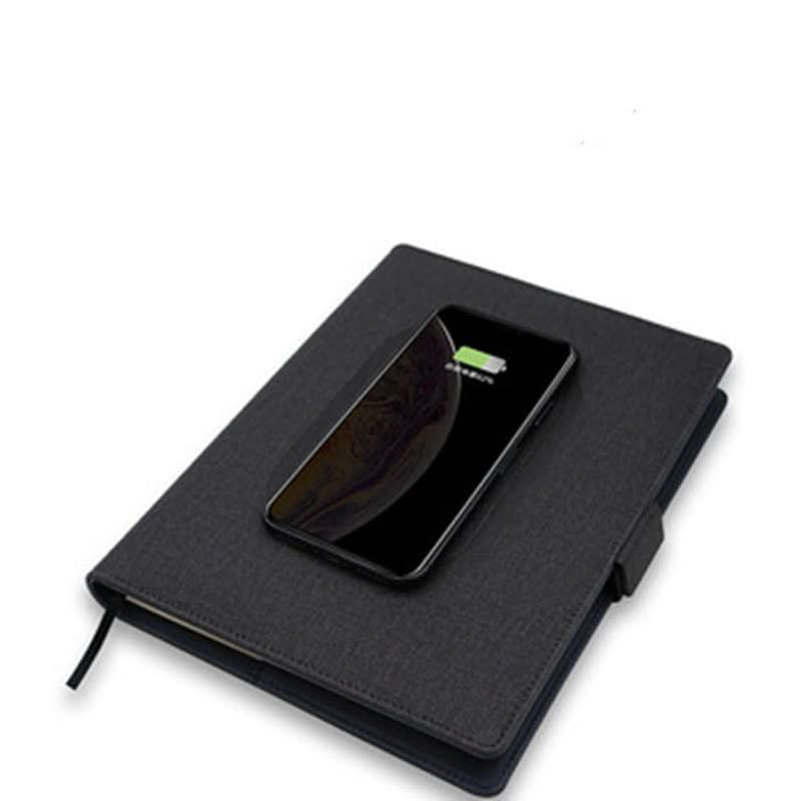 Lisslune | A5 Leather Notebook with Wireless Charging Function