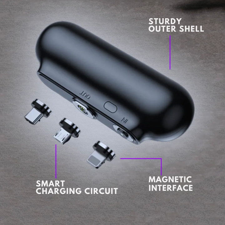 Lisslune | Universal Magnetic Mini Power Bank – Stay Charged Anywhere!