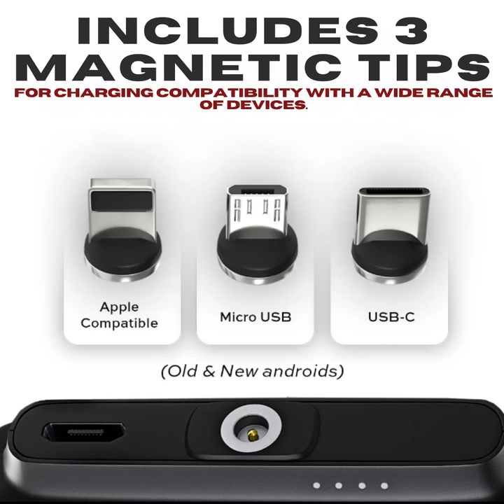 Lisslune | Universal Magnetic Mini Power Bank – Stay Charged Anywhere!