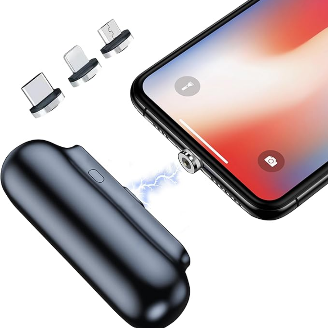 Lisslune | Universal Magnetic Mini Power Bank – Stay Charged Anywhere!