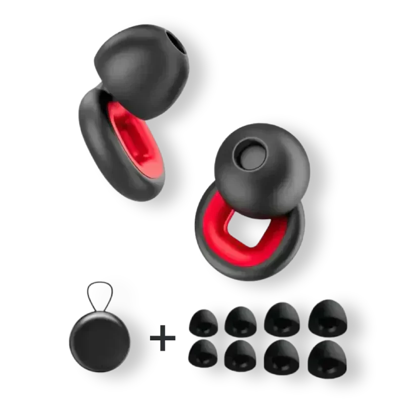 Lisslune | Reusable Earplugs with 24dB Noise Reduction and Storage Case