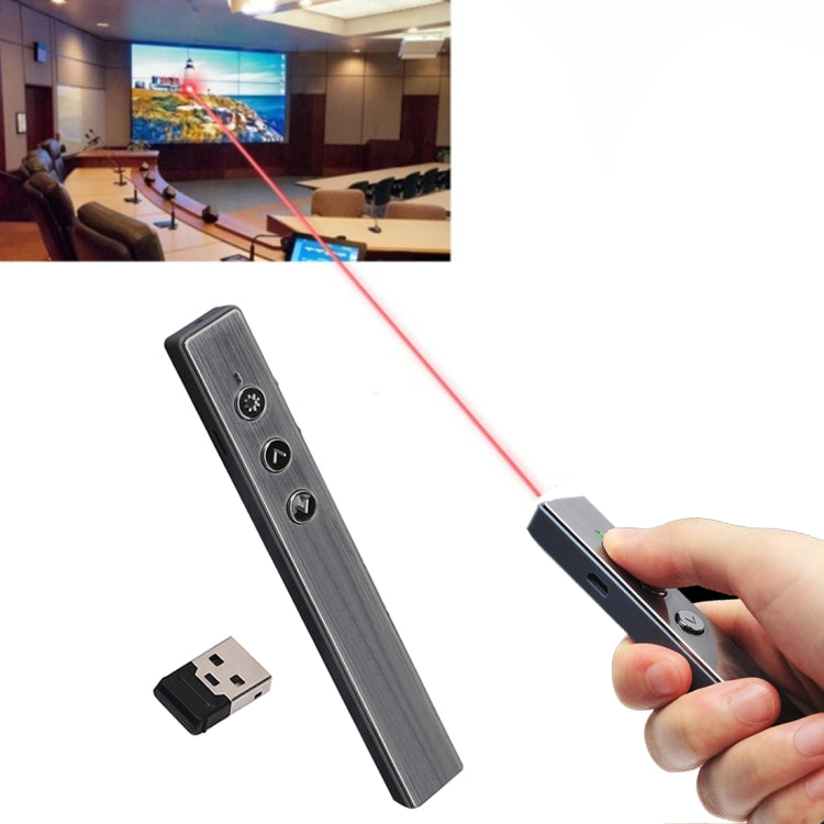 Lisslune | PR-20 Wireless Presenter PowerPoint PPT Clicker Presentation Remote Control Pen Laser Pointer Flip Pen with Air Mouse Function