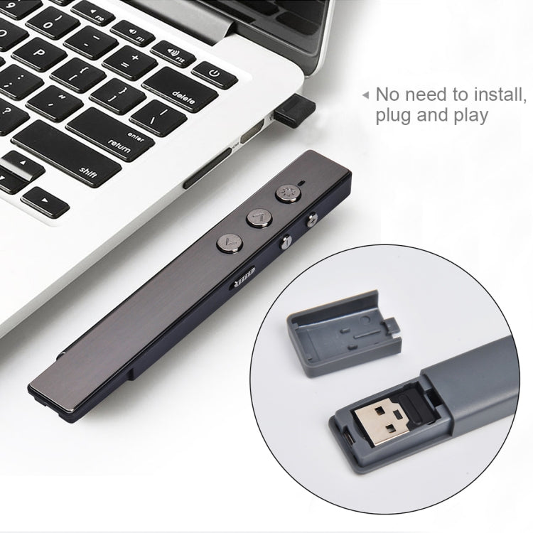 Lisslune | PR-20 Wireless Presenter PowerPoint PPT Clicker Presentation Remote Control Pen Laser Pointer Flip Pen with Air Mouse Function