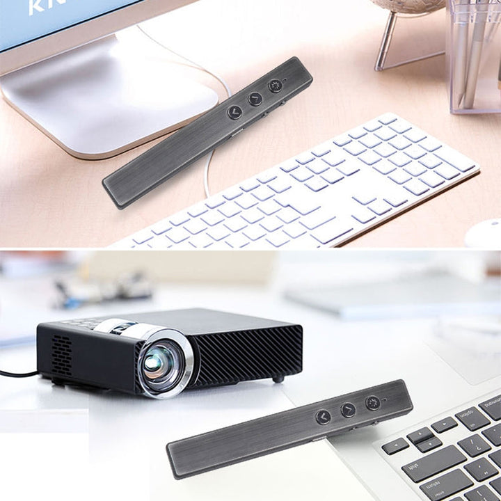 Lisslune | PR-20 Wireless Presenter PowerPoint PPT Clicker Presentation Remote Control Pen Laser Pointer Flip Pen with Air Mouse Function