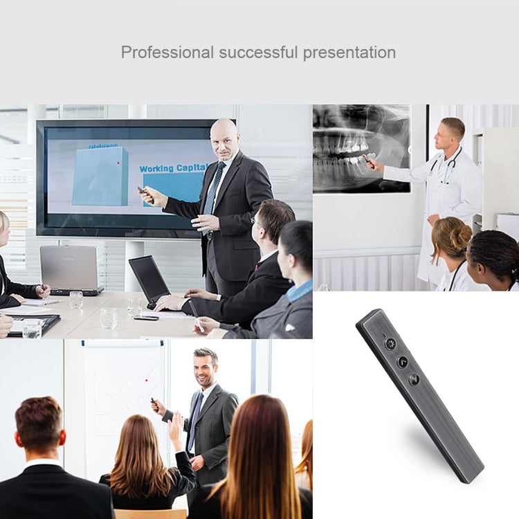 Lisslune | PR-20 Wireless Presenter PowerPoint PPT Clicker Presentation Remote Control Pen Laser Pointer Flip Pen with Air Mouse Function