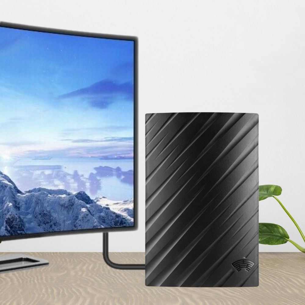 Lisslune | HDTV 4K Digital antenna for indoor use | Large range 600 miles