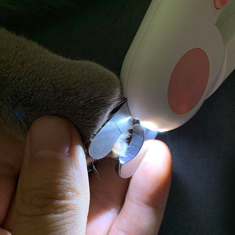 Pet Cat and Dog LED Light Nail Clipper (Blue)