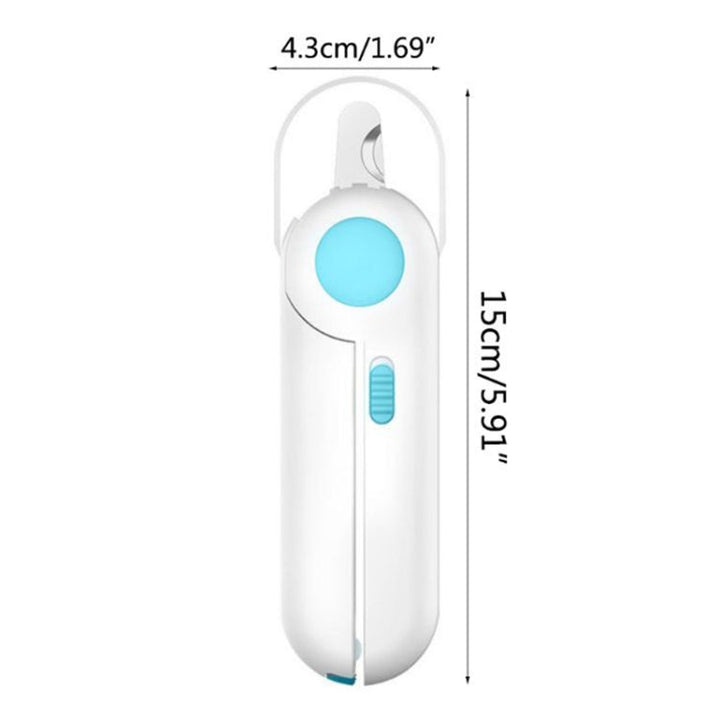 Pet Cat and Dog LED Light Nail Clipper (Blue)