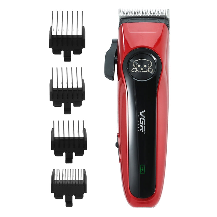 VGR V-202 Pet Grooming Electric Hair Clipper (Red)
