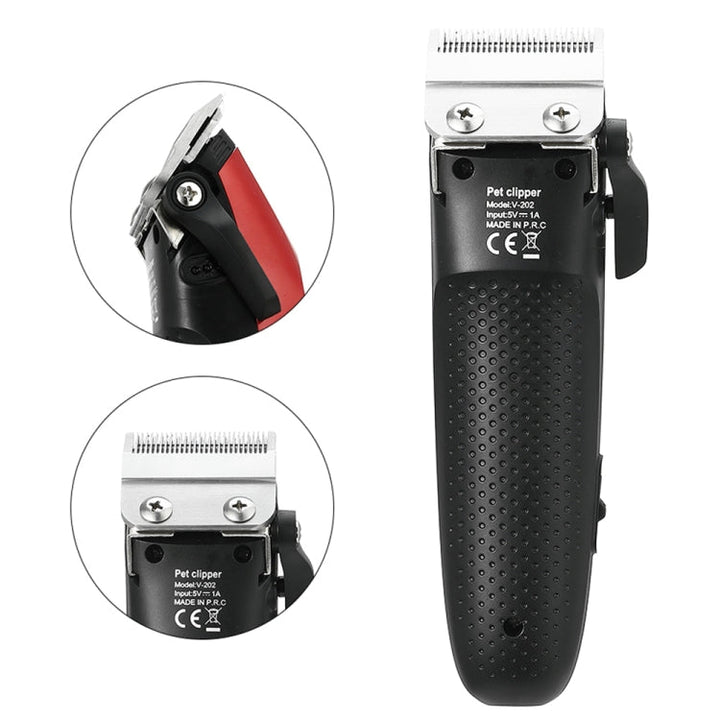 VGR V-202 Pet Grooming Electric Hair Clipper (Red)