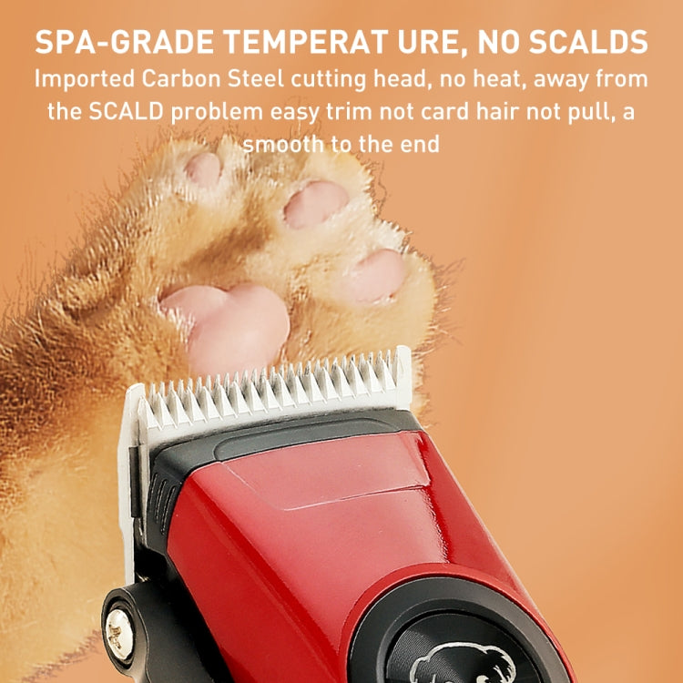 VGR V-202 Pet Grooming Electric Hair Clipper (Red)