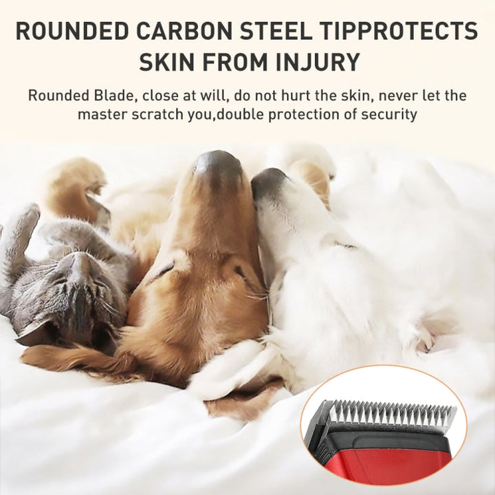 VGR V-202 Pet Grooming Electric Hair Clipper (Red)