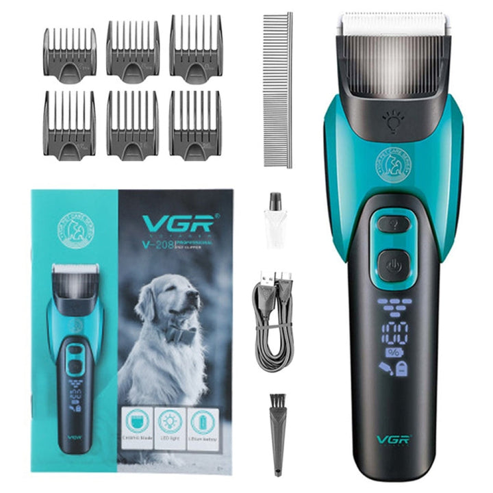 VGR V-208 Professional Pet Grooming Electric Clippers (Red)