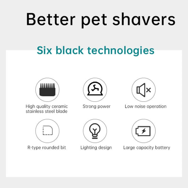 VGR V-208 Professional Pet Grooming Electric Clippers (Red)