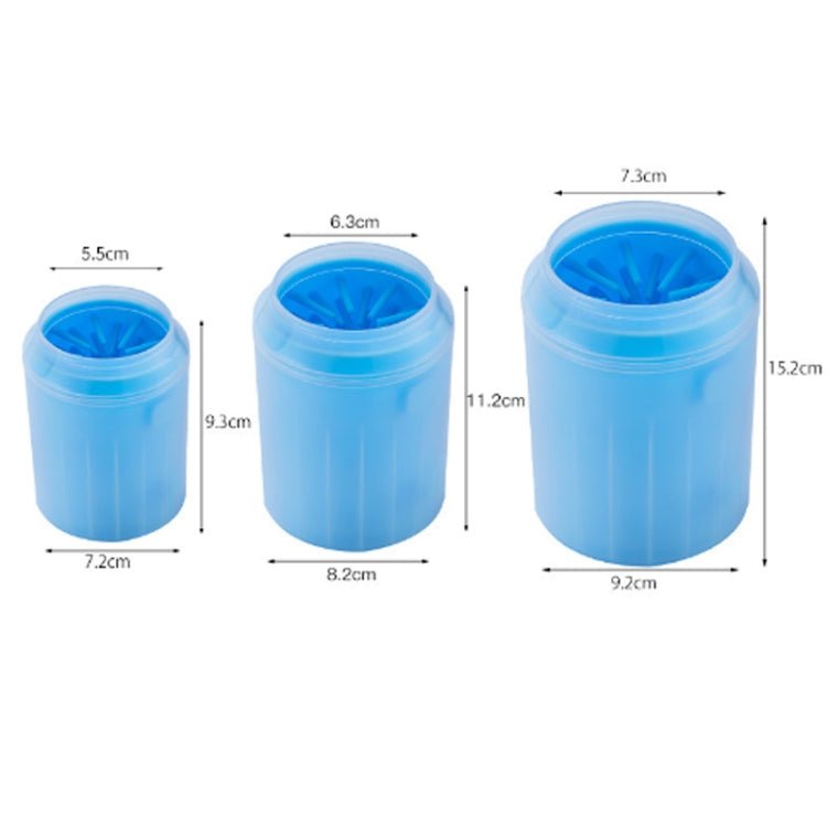 Pet Cat Dog Foot Cleaning Cup Cleaning Tool Silicone Washing Cup, Size: Large (Orange)