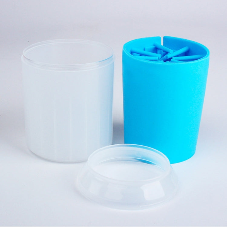 Pet Cat Dog Foot Cleaning Cup Cleaning Tool Silicone Washing Cup, Size: Large (Orange)