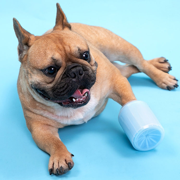 Pet Cat Dog Foot Cleaning Cup Cleaning Tool Silicone Washing Cup, Size: Large (Orange)
