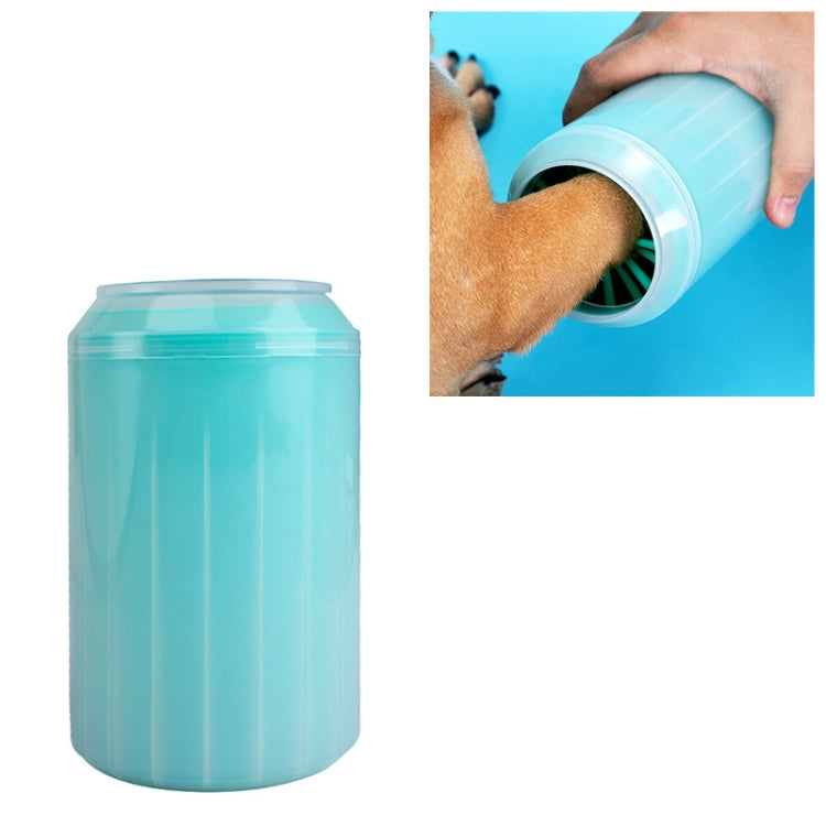 Pet Cats Dogs Foot Cleaning Cup Cleaning Tool Silicone Wash Cup, Size: Large (Green)
