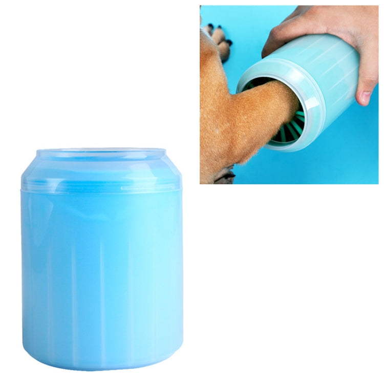 Pet Cat Dog Foot Cleaning Cup Cleaning Tool Silicone Washing Cup, Size: Large (Blue)